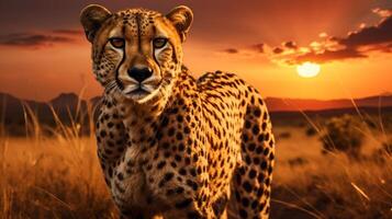 AI generated cheetah high quality image photo