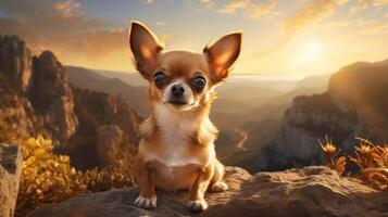 AI generated chihuahua high quality image photo