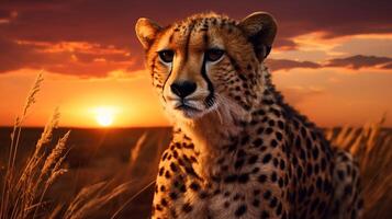 AI generated cheetah high quality image photo