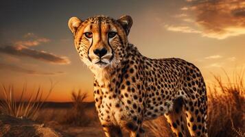 AI generated cheetah high quality image photo