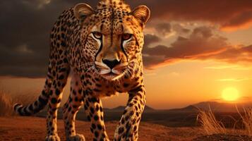 AI generated cheetah high quality image photo