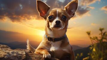 AI generated chihuahua high quality image photo