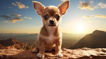 AI generated chihuahua high quality image photo