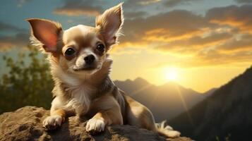 AI generated chihuahua high quality image photo