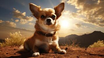 AI generated chihuahua high quality image photo