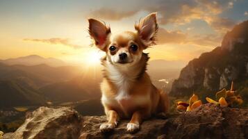 AI generated chihuahua high quality image photo