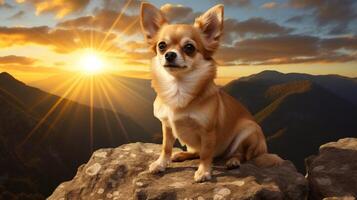 AI generated chihuahua high quality image photo