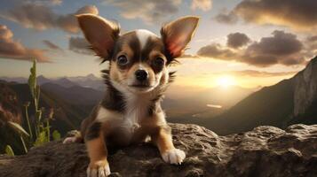 AI generated chihuahua high quality image photo