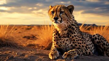 AI generated cheetah high quality image photo