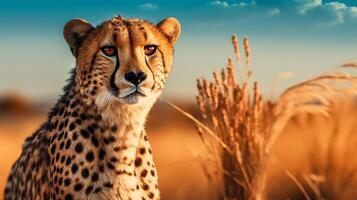 AI generated cheetah high quality image photo