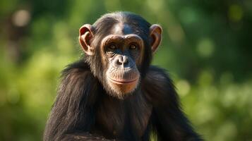 AI generated chimpanzee high quality image photo