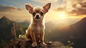 AI generated chihuahua high quality image photo