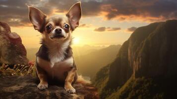 AI generated chihuahua high quality image photo