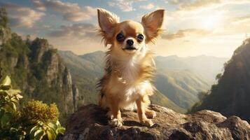 AI generated chihuahua high quality image photo