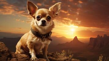 AI generated chihuahua high quality image photo