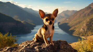 AI generated chihuahua high quality image photo