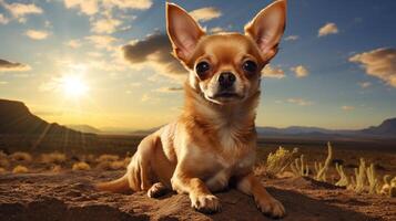 AI generated chihuahua high quality image photo