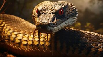 AI generated cobra high quality image photo