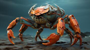 AI generated crab high quality image photo