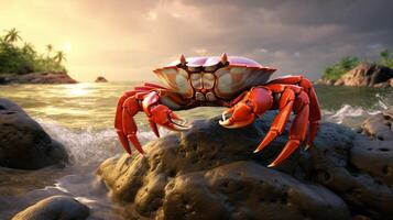 AI generated crab high quality image photo