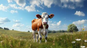 AI generated cow high quality image photo