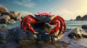 AI generated crab high quality image photo