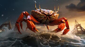 AI generated crab high quality image photo