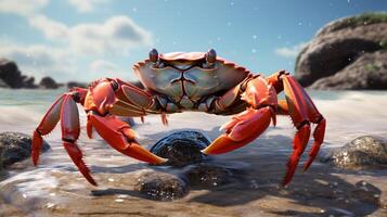 AI generated crab high quality image photo