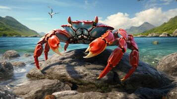 AI generated crab high quality image photo