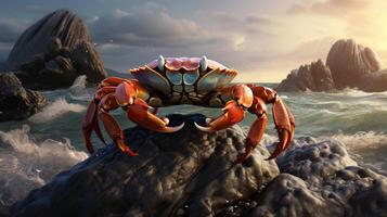 AI generated crab high quality image photo