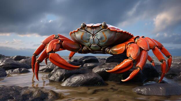 AI generated crab high quality image photo