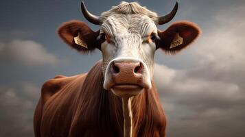 AI generated cow high quality image photo