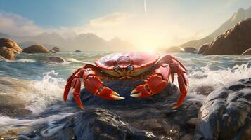 AI generated crab high quality image photo