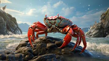 AI generated crab high quality image photo