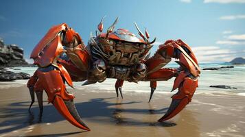 AI generated crab high quality image photo