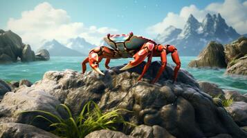 AI generated crab high quality image photo