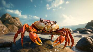 AI generated crab high quality image photo