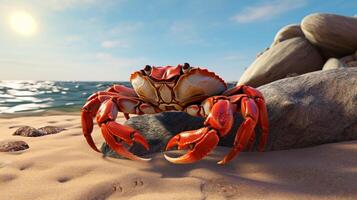 AI generated crab high quality image photo