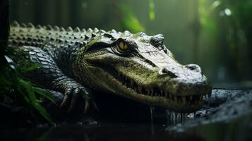 AI generated crocodile high quality image photo