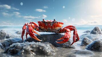 AI generated crab high quality image photo