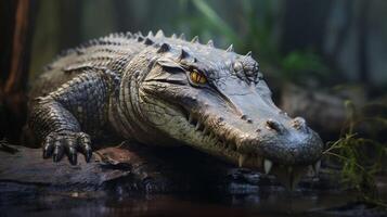AI generated crocodile high quality image photo
