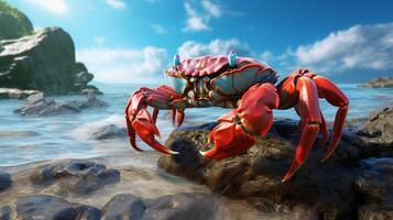 AI generated crab high quality image photo