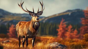 AI generated deer high quality image photo