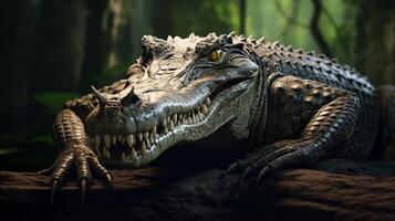 AI generated crocodile high quality image photo