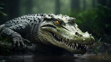 AI generated crocodile high quality image photo