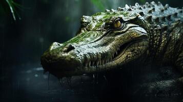 AI generated crocodile high quality image photo