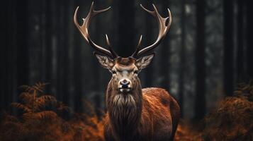 AI generated deer high quality image photo