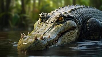 AI generated crocodile high quality image photo