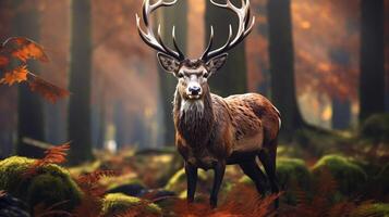 AI generated deer high quality image photo