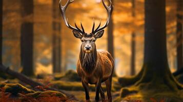 AI generated deer high quality image photo